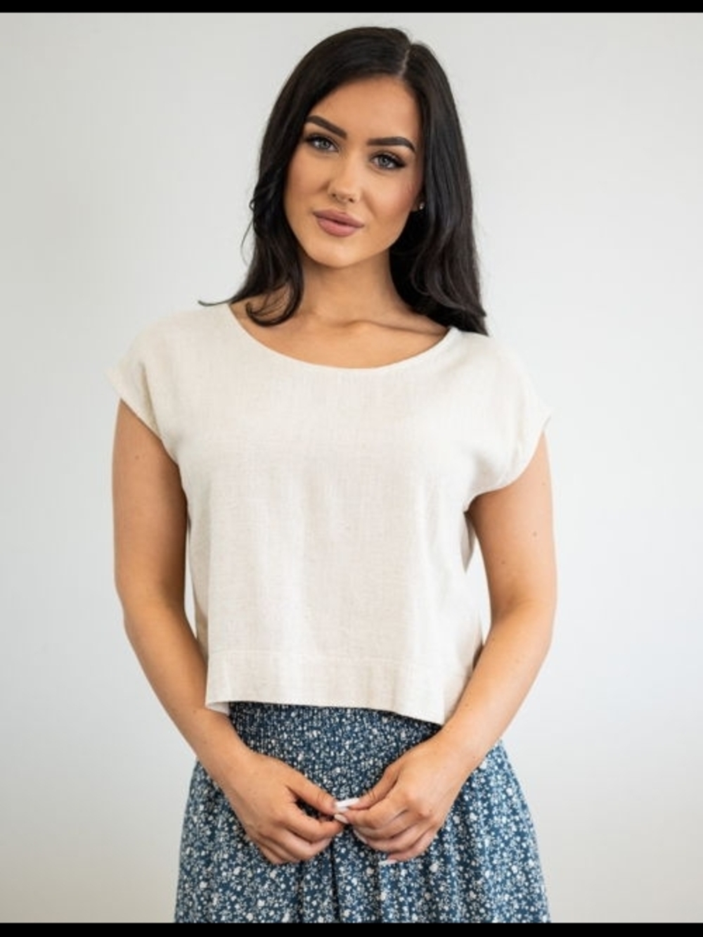Sozy Linen Mila Crop Top